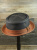 Leather pork pie hat PPH-15